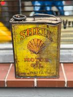 Vintage Shell Motorolie Blik - Nafta Genova, Ophalen of Verzenden