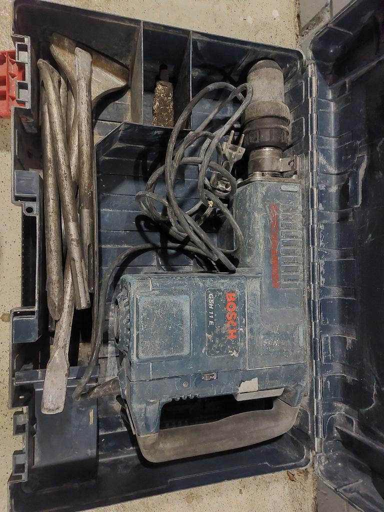 Bosch GSH 11 E Breekhamer met beitels, Ophalen of Verzenden, Gebruikt