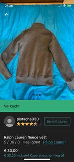 Ralph Lauren fleece vest, Grijs, Maat 34 (XS) of kleiner, Ophalen of Verzenden, Zo goed als nieuw