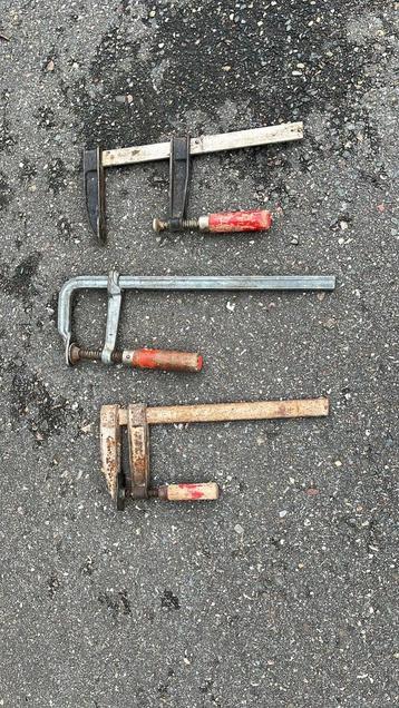Set van 3 gebruikte lijmklemmen beschikbaar voor biedingen