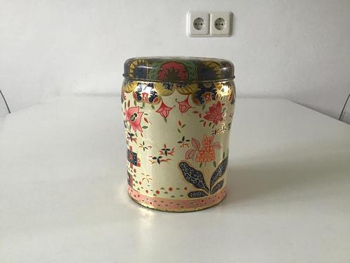 Art Deco blik CO-OP met bloemen, Verzamelen, Blikken, Gebruikt, Overige, Overige merken, Ophalen of Verzenden