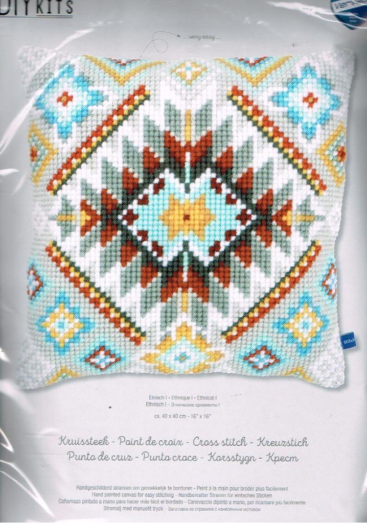 Cado vervaco borduurpakket kussen etnisch motief, Hobby en Vrije tijd, Borduren en Borduurmachines, Nieuw, Borduurpakket, Ophalen of Verzenden