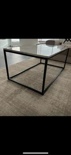 Marmer salon tafel westwing, Huis en Inrichting, Tafels | Salontafels, 50 tot 100 cm, Minder dan 50 cm, Rechthoekig, Metaal