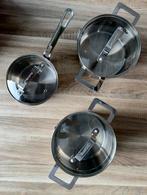 Jamie Oliver RVS kookpannen (geschikt voor inductie), Gebruikt, Inductieplaat, Rvs, Ophalen