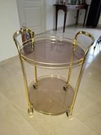 Messing drank wagen / trolley, Ophalen, Minder dan 55 cm, Metaal of Aluminium, Zo goed als nieuw