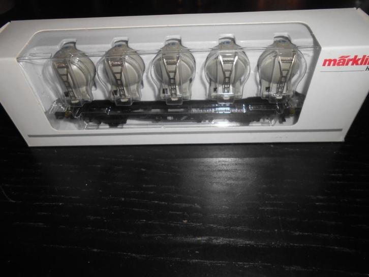 Märklin 48532 Silocontainer draag wagon, met 5 containers, Hobby en Vrije tijd, Modeltreinen | H0, Nieuw, Wagon, Wisselstroom