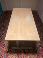 Houten Bureau met Metalen Poten, Huis en Inrichting, Bureaus, Ophalen of Verzenden, Gebruikt