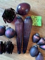 Set van 10 kerstballen craquele, Ophalen of Verzenden, Zo goed als nieuw