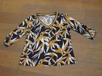 Shirt bruin/zwart/wit, merk Cassis, maat 38, Kleding | Dames, Maat 38/40 (M), Zwart, Ophalen of Verzenden, Lange mouw