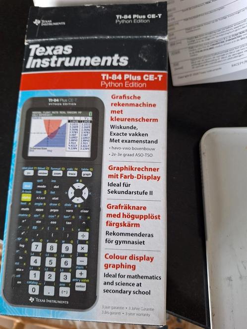 TEXAS INSTRUMENTS TI-84 Plus CE-T python edition, Diversen, Rekenmachines, Gebruikt, Grafische rekenmachine, Ophalen of Verzenden