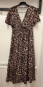 Tijgerprint Jurk met split, Kleding | Dames, Bruin, Maat 42/44 (L), Nieuw, Ophalen of Verzenden