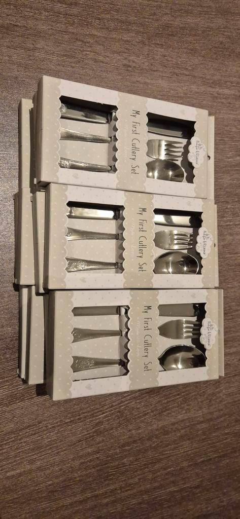 12x Besteksetjes First Steps - Restpartij, Kinderen en Baby's, Babyvoeding en Toebehoren, Nieuw, Overige typen, Ophalen of Verzenden