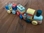 Houten blokken trein, Kinderen en Baby's, Speelgoed | Houten speelgoed, Gebruikt, Ophalen of Verzenden