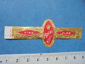 Oude sigarenband ROYAL Fina Flor met nr. P.B. 8798 beschikbaar voor biedingen