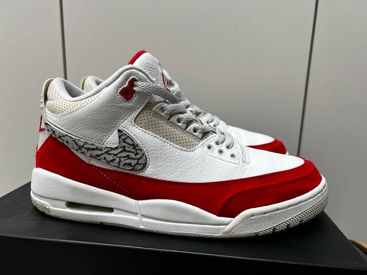 Jordan 3 Retro Tinker - Topconditie!, Kleding | Heren, Schoenen, Zo goed als nieuw, Sneakers of Gympen, Wit, Ophalen of Verzenden