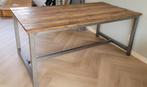 Robuuste tafel hout 180x100, 50 tot 100 cm, Rechthoekig, Ophalen of Verzenden, Zo goed als nieuw