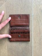 Bruin leren portemonee, Sieraden, Tassen en Uiterlijk, Portemonnees, Overige merken, Gebruikt, Bruin, Ophalen of Verzenden