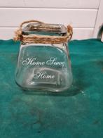 vaas home swee home met touw, Huis en Inrichting, Woonaccessoires | Vazen, Ophalen of Verzenden, 'T Olde Gre-j, Info@toldegrej.nl