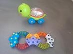 Baby Speelgoed Set: Rammelaar & Schildpad, Kinderen en Baby's, Ophalen of Verzenden, Gebruikt, Rammelaar, Met geluid