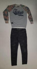 Stoere jog jeans met camouflage print van C&A mt 164., Jongen, C&A, Broek, Zo goed als nieuw