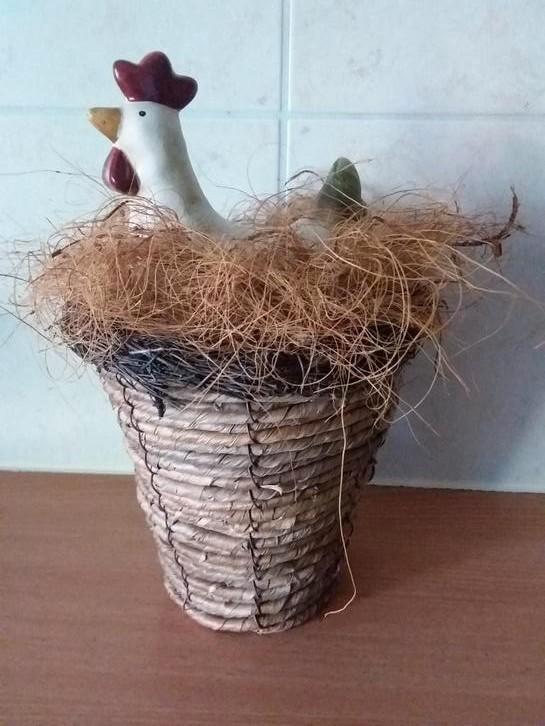 Kip in mand, Antiek en Kunst, Curiosa en Brocante, Ophalen of Verzenden