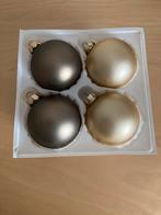 Kerstballen champagne en brons 4 stuks, Ophalen