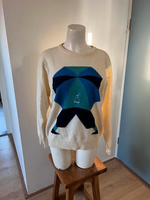 Pringle wol wollen vintage trui roomwit l unisex, Kleding | Dames, Truien en Vesten, Zo goed als nieuw, Maat 38/40 (M), Wit, Ophalen of Verzenden