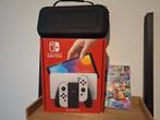 Nintendo switch Oled in top staat met  mario kart 8 deluxe, Switch OLED, Met games, Ophalen of Verzenden, Zo goed als nieuw