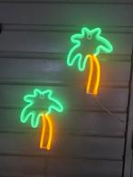 Set van 2 neon palmboom, palm lampjes, Ophalen of Verzenden, Zo goed als nieuw, Modern, industrieel