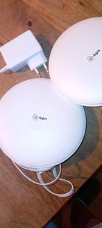 KPN SuperWifi versterker (mesh), set van 2 stuks, Computers en Software, WiFi-versterkers, Ophalen of Verzenden, Gebruikt, KPN Super WiFi versterker