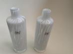 2 prachtige vaasjes van Fidrio, geaderd wit, Wit, Nieuw, Ophalen of Verzenden, Glas