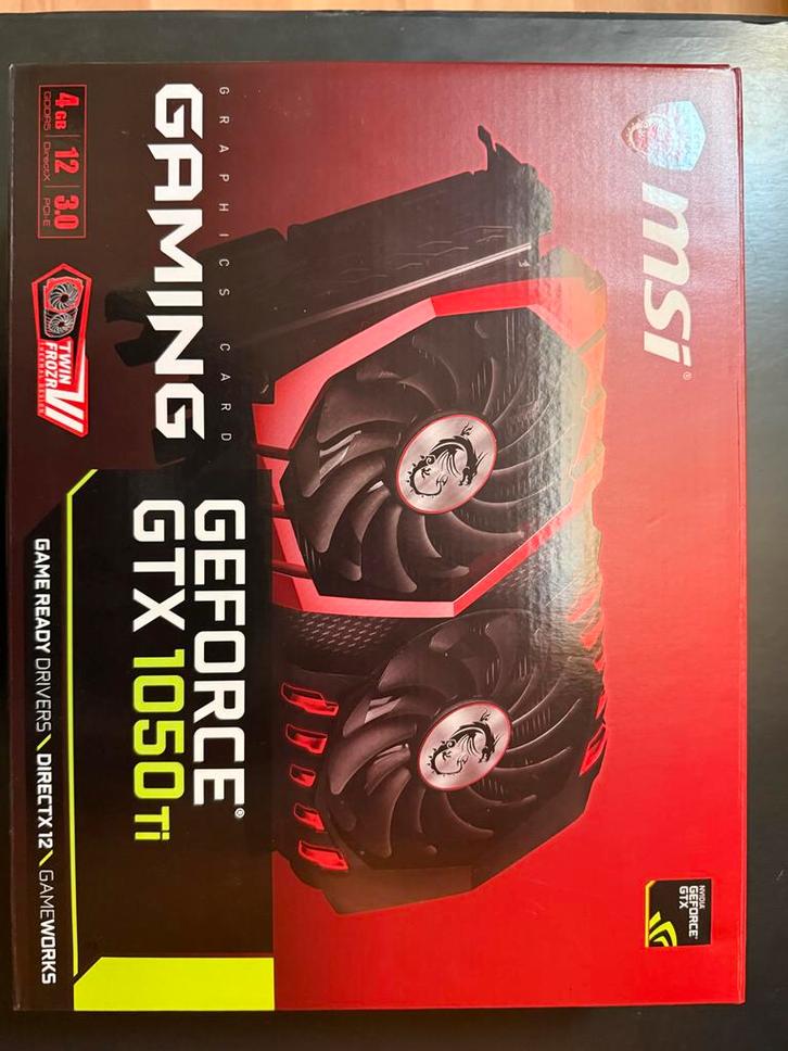 MSI GTX 1050 Ti - Perfecte Staat!, Computers en Software, Videokaarten, Zo goed als nieuw, Nvidia, PCI-Express 3.0, GDDR5, HDMI