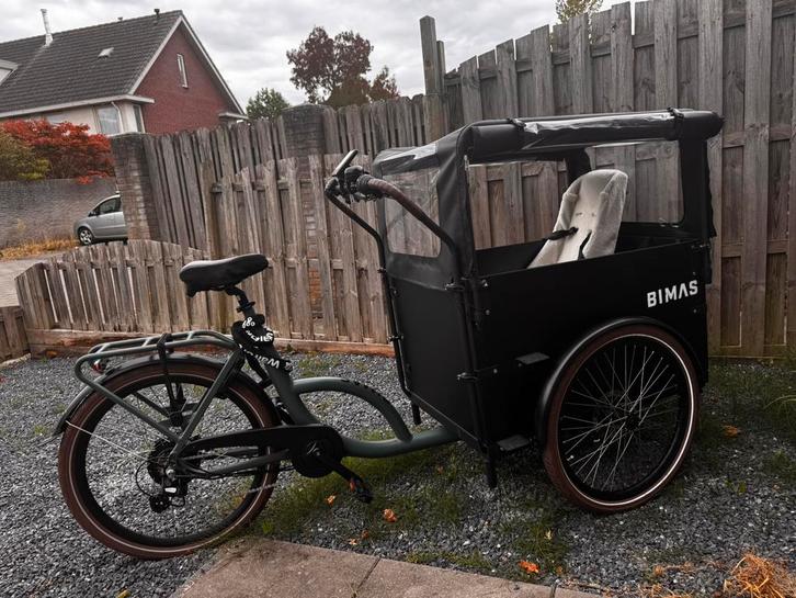 Bimas eCargo 3.3 Economy incl premium huif, Fietsen en Brommers, Fietsen | Bakfietsen, Overige merken, 4 kinderen of meer, Huif