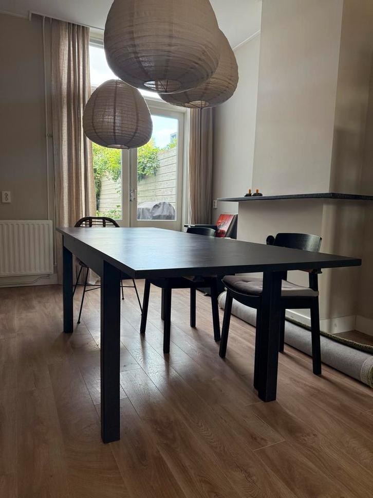 Uitschuifbare IKEA Eettafel, Huis en Inrichting, Tafels | Eettafels, Gebruikt, Minder dan 50 cm, 150 tot 200 cm, Vier personen
