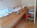 Hoogslaper met speelplekje/ balkonnetje, Kinderen en Baby's, Kinderkamer | Stapelbedden en Hoogslapers, Ophalen, Gebruikt, Hoogslaper