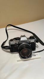 Olympus OM 10 met 50mm lens, Ophalen of Verzenden, Gebruikt, Spiegelreflex, Olympus