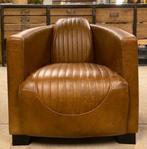 Nieuwe aviator fauteuil 100 % rundleer handgemaakt, Huis en Inrichting, Fauteuils, Nieuw, Industrieel, Minder dan 75 cm, Ophalen of Verzenden