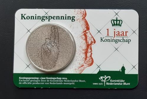 Coincard Koningspenning 2014, Postzegels en Munten, Penningen en Medailles, Ophalen of Verzenden