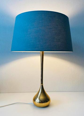 Gold-plated design tafellamp ontwerp Hugo Asmussen beschikbaar voor biedingen