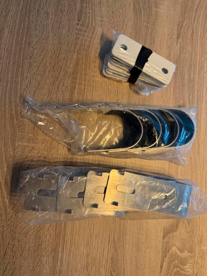 Zonnepanelen Balkon Haken + Stootrubber (8 stuks), Doe-het-zelf en Verbouw, Hang- en Sluitwerk, Nieuw, Overige typen, Overige materialen