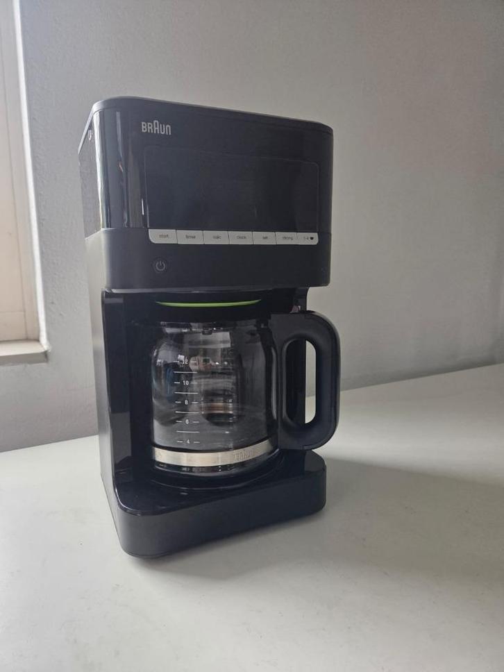 Braun KF 7020 BK PurAroma 7 koffiezetapparaat, Witgoed en Apparatuur, Koffiezetapparaten, Zo goed als nieuw, Gemalen koffie, Koffiemachine