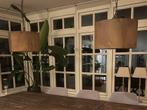 2 roest industriële hanglampen, tussen 45 en 50 cm rond, Huis en Inrichting, Lampen | Hanglampen, Ophalen, Zo goed als nieuw, Minder dan 50 cm