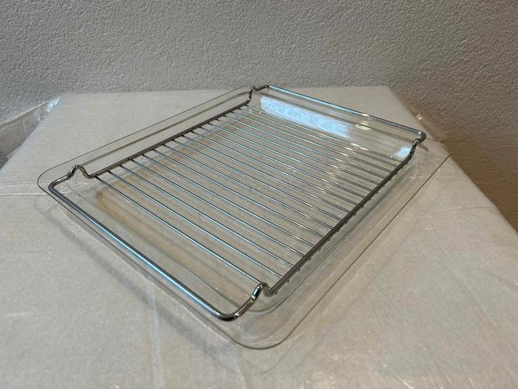 Chroom Rooster. Oven.en Kunststof schaal / magnetronplaat, Huis en Inrichting, Keuken | Keukenbenodigdheden, Zo goed als nieuw