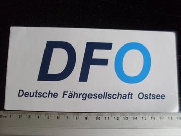sticker DFO deutsche fahrgesellschaft ostsee logo beschikbaar voor biedingen