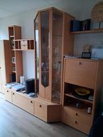 Wandkast eikenhout, Gebruikt, Eikenhout, 300 cm of meer, Ophalen of Verzenden