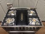 Luxe Boretti Fornuis 5 pits antraciet multifunctionele oven, Fornello Esperta, Ophalen of Verzenden, Zo goed als nieuw, Energieklasse A of zuiniger