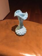 Vintage turquoise opaline vaasje, Ophalen of Verzenden