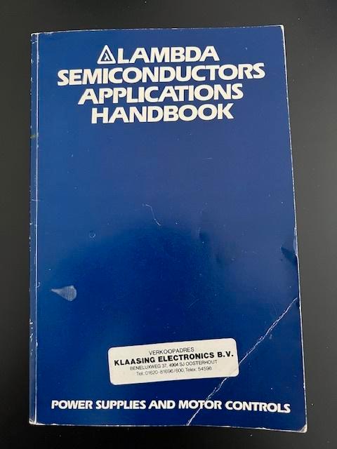 LAMBDA SEMICONDUCTORS APPLICATIONS HANDBOOK, Boeken, Techniek, Gelezen, Regeltechniek, Verzenden