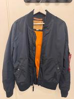 Alpha Industries Jas Maat M - Bomberjack, Ophalen of Verzenden, Zo goed als nieuw, Maat 48/50 (M), Blauw