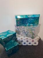 Kerstdozen, doos, kerst, versiering, opbergbox, kado, Diversen, Kerst, Ophalen of Verzenden, Zo goed als nieuw